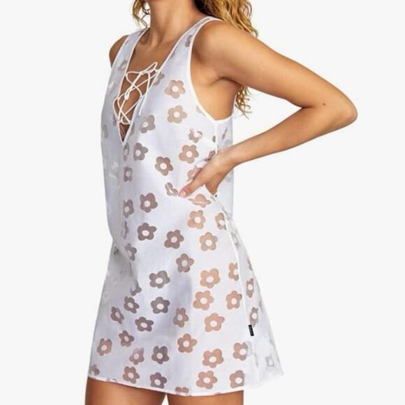 RVCA Women's Swim Cover Ups SzS vacation resort wear - Picture 1 of 6
